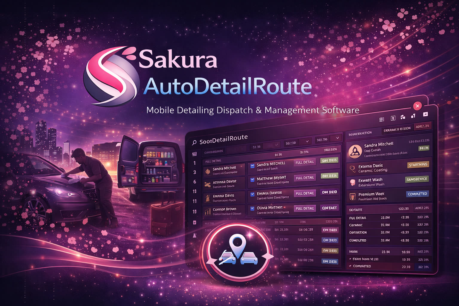 Sakura AutoDetailRoute hero